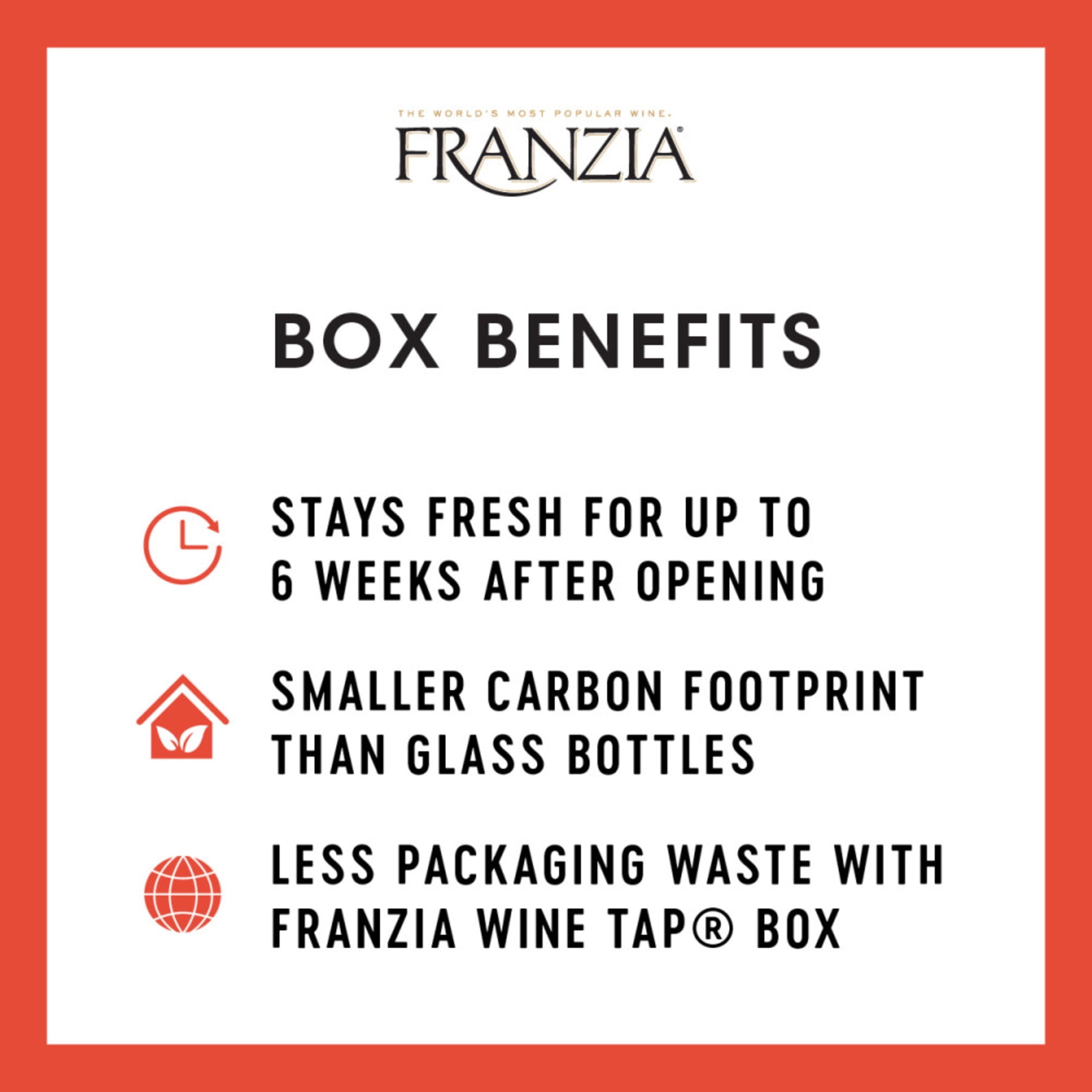 Franzia Fruity Red Sangria House Favorites  California, 3 L Bag in Box, 9% ABV