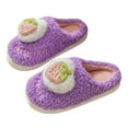 thumbnail image 3 of Vedolay Women's Shoe Plush Warm Slip On Slipper Flats Comfortable Casual Winter Shoes Purple,39, 3 of 5