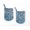 Blue, variant on Hummingbirds Oven Mitts (Set Of 2) by Penny's Needful Things (Black)