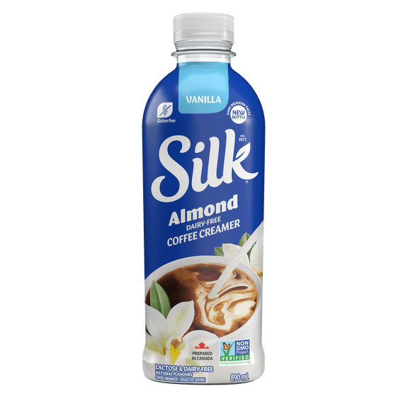 Silk Crémier aux Amandes pour Café, Vanille, Sans Produits Laitiers