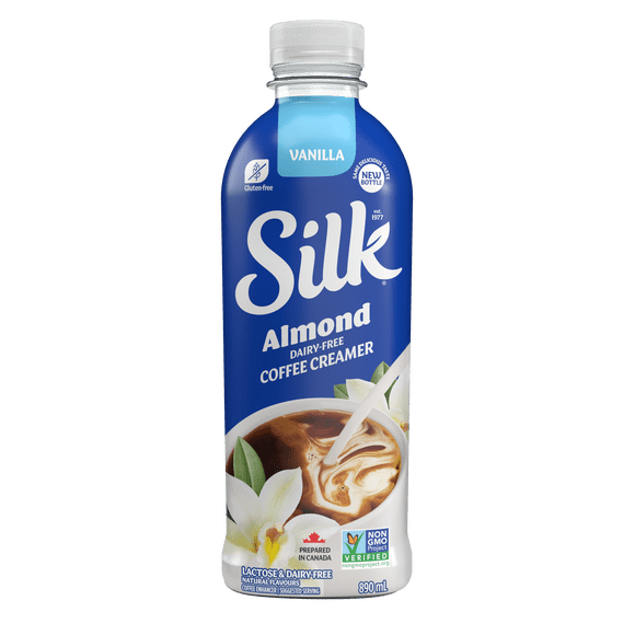 Silk Crémier aux Amandes pour Café, Vanille, Sans Produits Laitiers