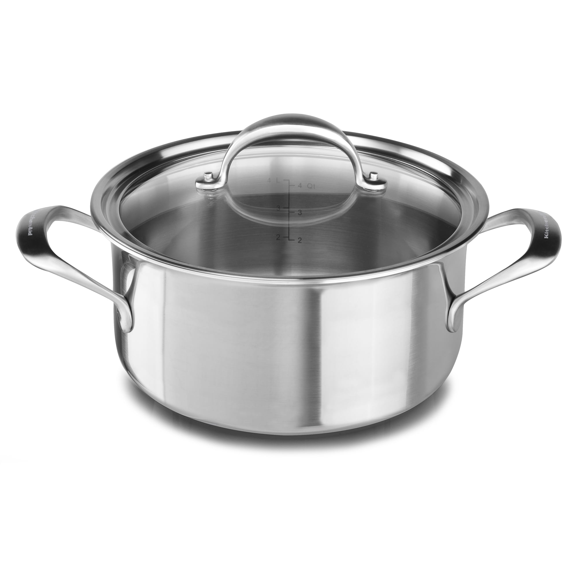 KitchenAid 5-ply Copper Core 6-Quart Low Casserole with Lid (KC2C60LCST)