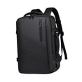 thumbnail image 2 of Mochila de viaje de negocios para hombres, resistente bolsa para portátil para viajes de negocios universitarios. Negro, 2 of 8