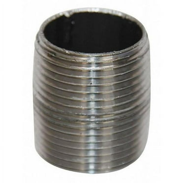 Choice Zoro 5P619 0.25 x 0.875 in. Threaded Black Close Nipple, Black