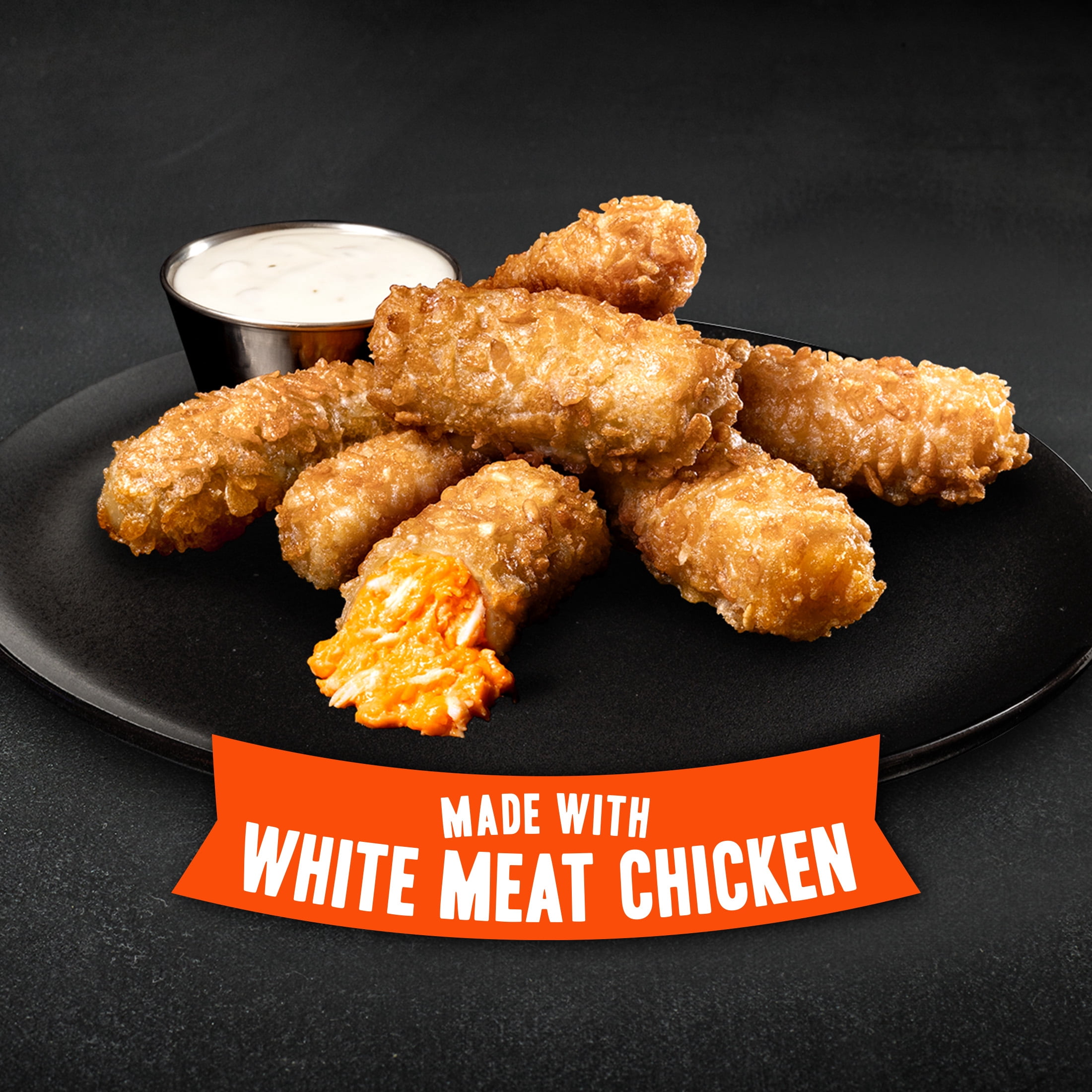 Crunch Factory Buffalo Chicken Crunch Roll Bites, 16.8 oz, 14 Rolls (Frozen)