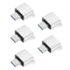 thumbnail image 3 of Adaptador OTG tipo C macho a USB 2.0 de 5 piezas Convertidor de datos portátil Accesorio de computadora Plata, 3 of 8