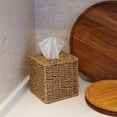 thumbnail image 4 of Funda para caja de pañuelos de hierba marina PINXIURY tejida a mano, mimbre natural, 4 of 6