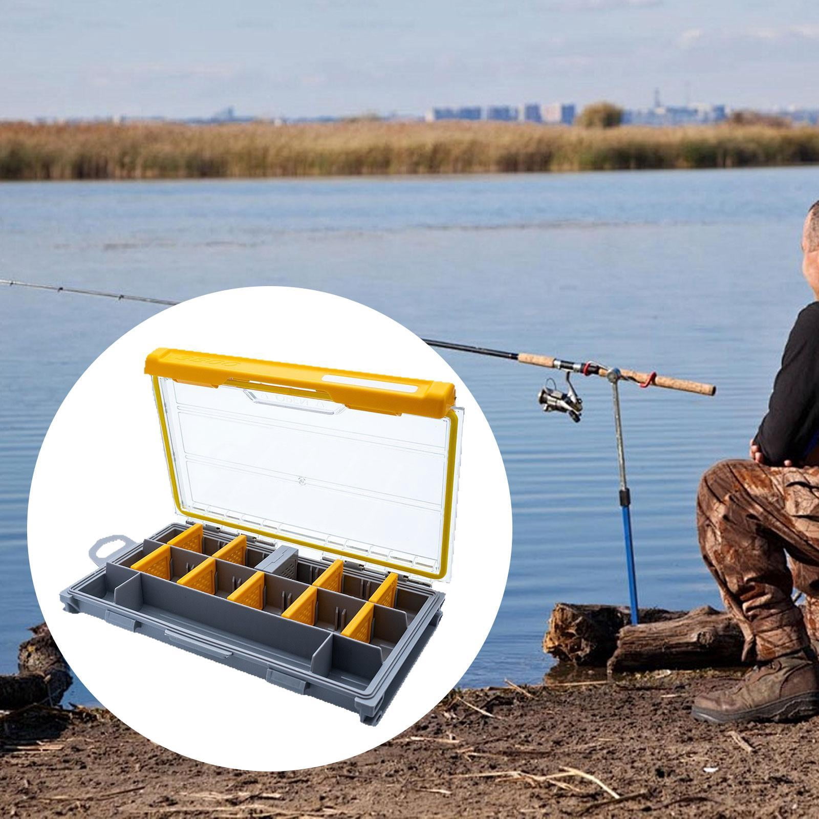 simhoa Fishing Tackle Box Fishing Lure Organizer Waterproof Large Capacity, Box Organizer with Dividers, Storage Practical Lure Case