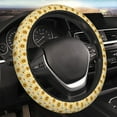 thumbnail image 4 of Kdxio Watercolor With Sunflowers Print Elastic Stretch Steering Wheel Cover,Auto Steering Wheel Cover,15 Inch Anti-Slip,Warm in Winter and Cool in Summer,Fit Suvs,Vans Cars,Trucks, 4 of 5