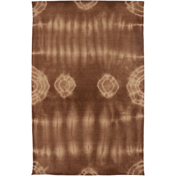 Brown Tie-Dye 5X8 Hand-Tufted Modern Rug