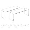 thumbnail image 1 of Expositores de acrílico Aminigram, paquete de 4 unidades, grandes y transparentes, 1 of 7