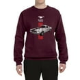 thumbnail image 2 of Wild Bobby, Ford Mustang 50 Years, Cars and Trucks, Unisex Crewneck Graphic Sweatshirt, Maroon, XX-Large, 2 of 4