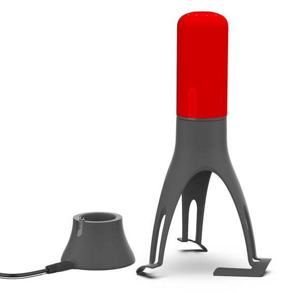 Uutensil Stirr Plus - The Unique Automatic Pan Stirrer with Timer - Rechargeable USB Stand - Red