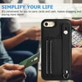 thumbnail image 2 of Dteck Wallet Case for iPhone 8 / iPhone 7 / iPhone SE 2022 4.7 Inch with Kickstand Leather Card Holder, Phone Protective Back Cover,Black, 2 of 7