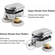 thumbnail image 3 of Shower Door Rollers, 25mm Diameter Home Replacement Sliding Shower Door Rollers, Fits 4-6mm Glass, Bathroom, Replacement Parts, 3 of 5