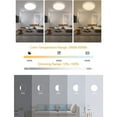 thumbnail image 4 of Dimmable LED Ceiling Light, 24W 2400LM 3000K-6000K, Adjustable Ceiling Lamp with Remote Control, IP44 Waterproof, 30CM2.5 Ultra-thin Ceiling Light for Bedroom, Bathroom, Kitchen, Living Room, 4 of 5
