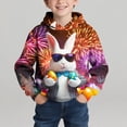 thumbnail image 1 of Sudadera con capucha para niño, para niño, con estampado de Feliz Día de Pascua, color, manga larga, informal, deportiva, con capucha, sudadera con capucha de manga larga, top con inserciones en los h, 1 of 5
