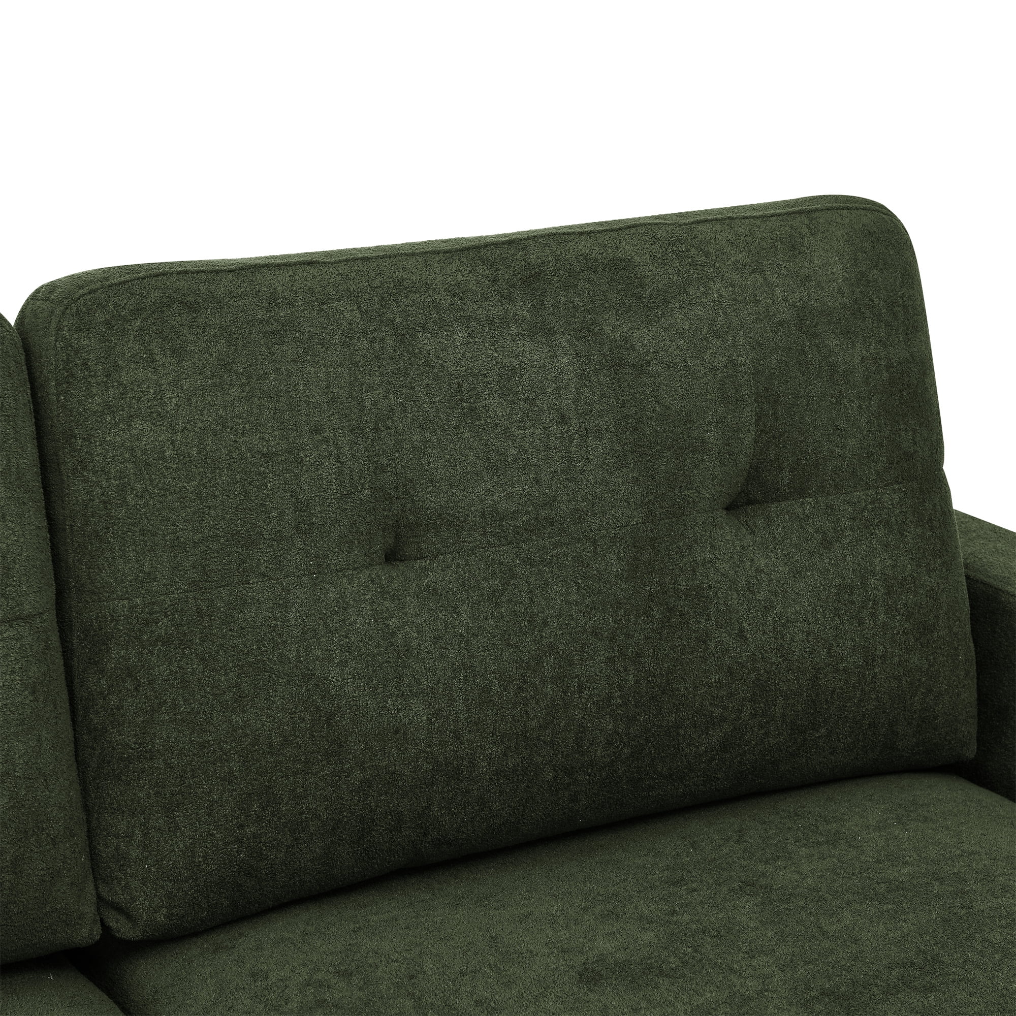 Aukfa 68" Small Sofa Couch Comfy Mid Century Modern Loveseat Sofa for Living Room Bedroom, Green