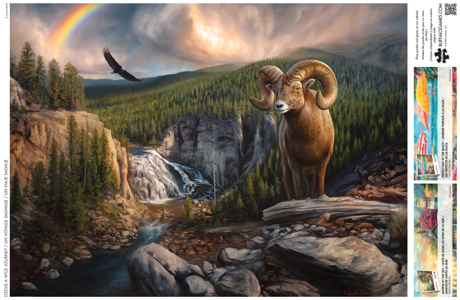 Buffalo Games Chuck Black A Wild Journey 1000-Piece Interlocking Jigsaw Puzzle for Adults Ages 14+
