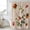 Beige Red, variant on Ladybugs Eucalyptus Shower Curtain, Waterproof Shower Curtains for Bathroom, Spring Botanical Leaves Retro Washable Fabric Bathtub Curtain Set Bath Decor with 12 Hooks Extra Long 72"x96"