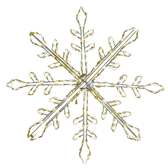 Holidynamics LED Color Changing RGBWW Outdoor Metal Frame 60in Snowflake Christmas Display