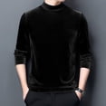 thumbnail image 2 of Men’s High Neck Long Sleeve T-Shirt Casual Versatile Winter Base Layer Top, 2 of 5