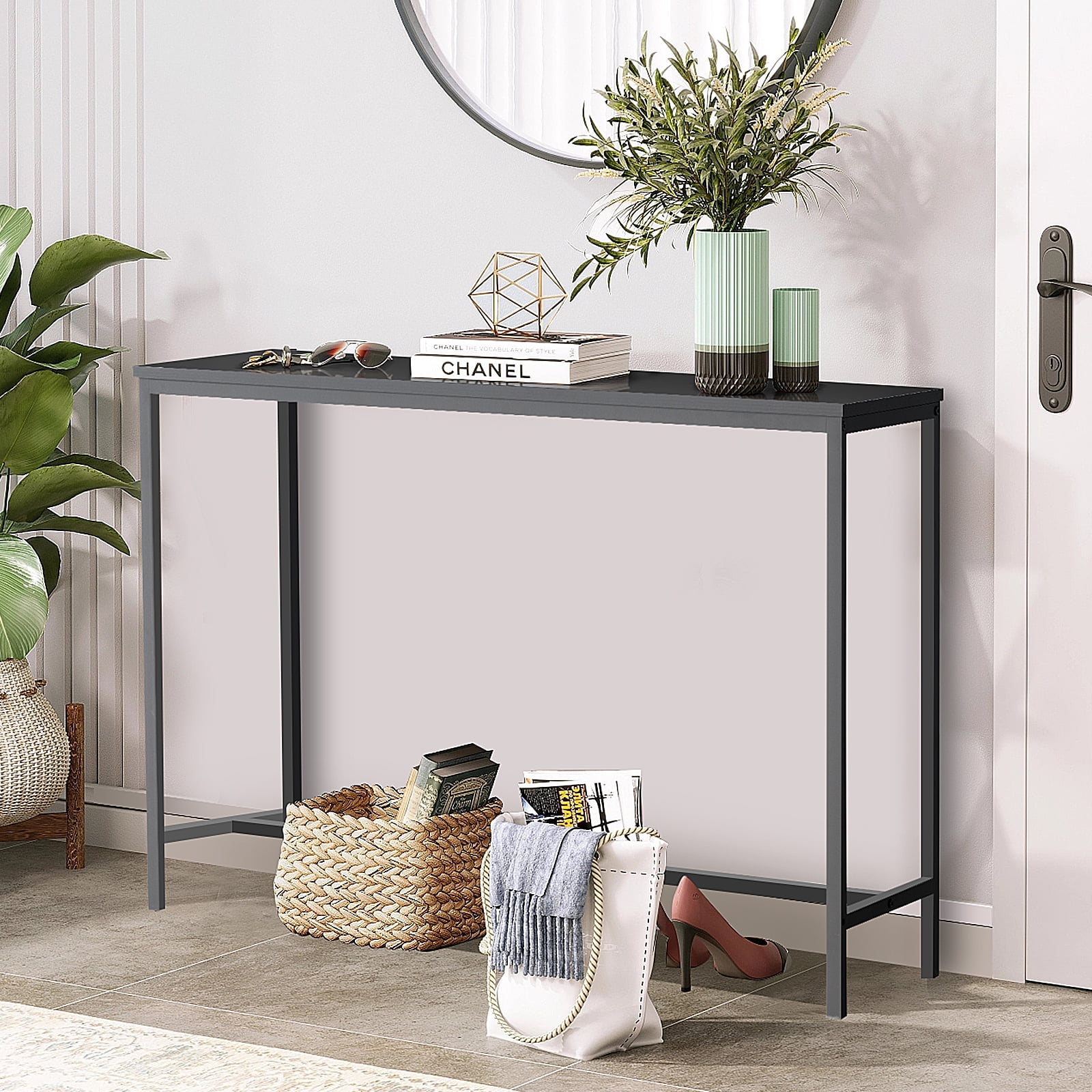 Ktaxon Modern Console Table, Multifunctional Sofa Table, TV