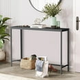 thumbnail image 3 of Ktaxon Modern Multifunction Console Table Sofa Table TV Stand with Sturdy Metal Frame in Entryway,Living Room,Hallway,Black Finish, 3 of 10