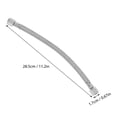 thumbnail image 2 of AURARMLET 2Pcs Air Compressor Fittings Steel Wire Silver Hose for Easy Installation, 2 of 8