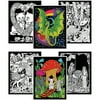 Stuff2Color Unicorns, Mice, Dinosaur, Dragons, Kittens, Knight - 6-pk of 8x10 Fuzzy Velvet Posters