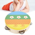 thumbnail image 3 of Tambourine Toy, Rope Design Soft Tambourine Fine Workmanship Comfortable Grip Bright Color  Soft  For Training Children, 3 of 8