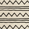 thumbnail image 3 of SAFAVIEH Kids Zigzag Striped Wool Area Rug, Ivory/Black, 8' x 10', 3 of 3