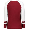 thumbnail image 5 of Augusta Sportswear B26034707 Women Tri-Blend Fanatic 2.0 Long Sleeve T-Shirt, Scarlet & White - 2XL, 5 of 5