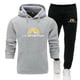 thumbnail image 1 of Nueva sudadera con capucha y pantalones deportivos negros de La Sportiva para hombre, conjunto deportivo informal de alta calidad para uso diario, ropa de otoño, 1 of 4