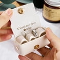 thumbnail image 2 of Leather Dog Wedding Ring Pouch – Elegant Collar Attachment for Pet Ring Bearers, Detachable White Engagement Ring Holder Box (5.5 x 3 x 2.5 cm), 2 of 7