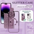 thumbnail image 6 of for Magnetic iPhone 14 Pro Max Phone Case with Full Camera Lens Protector [Compatible with Magsafe][N52 Magnets] Luxury Plating Cute Bling Clear 14 Pro Max Case for Women Men Girls, Purple, 6 of 13