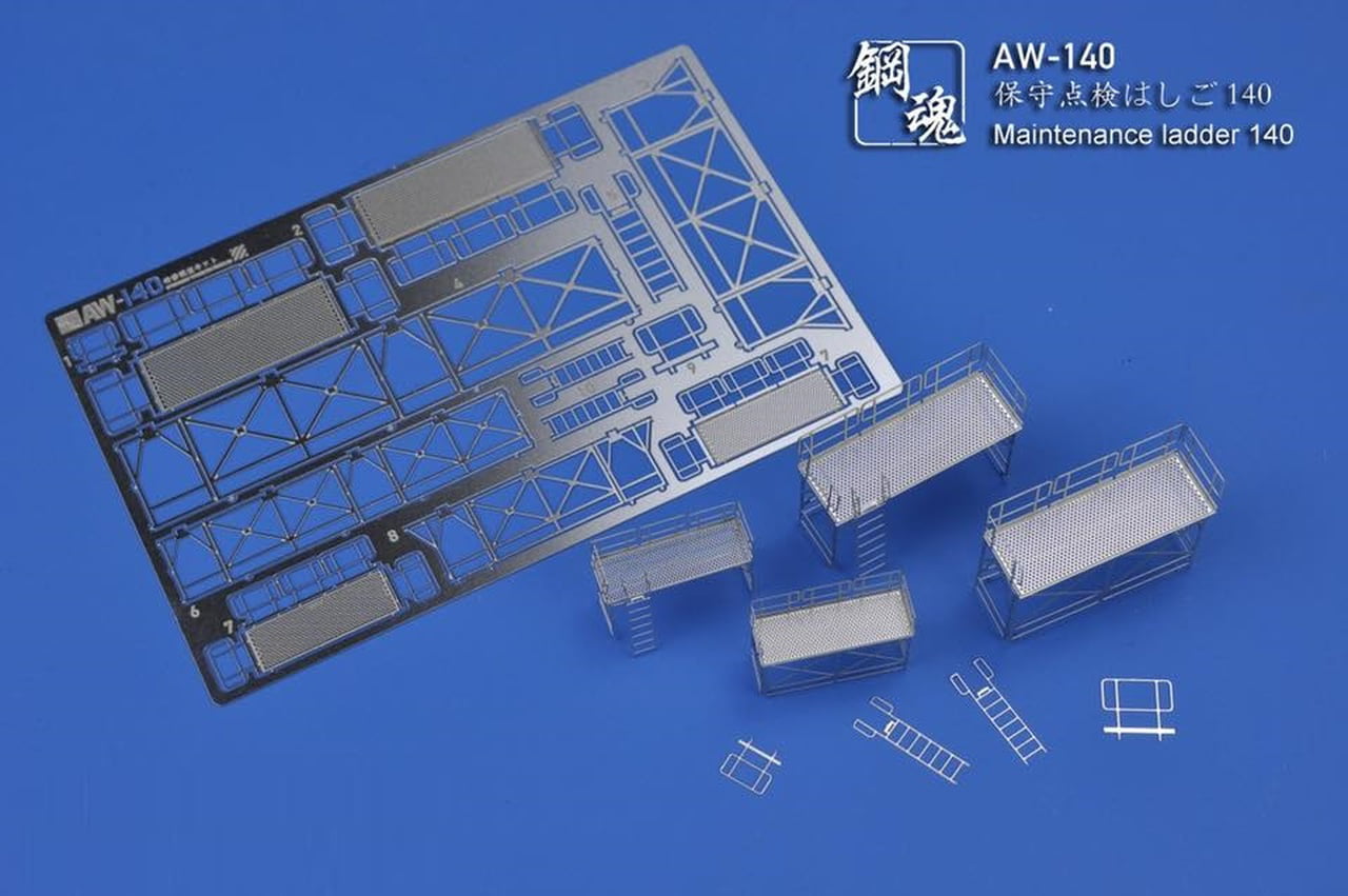 Madworks AW-140 SP Model Photo-Etch Maintenance Hangar Ladder 1/144 1/100 Scale 