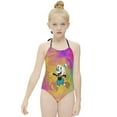 thumbnail image 3 of Cuphead Children's One-piece Swimwear Halterneck Swimsuit Summer Beach Girl's Bathing Suits Breathable Beachwear, 3 of 7