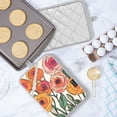 thumbnail image 5 of Yayeee Pot Holders Kitchen Heat Resistant with Pocket 7"x9.8" Cotton Oven Cooking Hot Pads, Hand Drawn Floral, 5 of 7