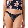 thumbnail image 2 of Roxy Playa Hermosa Reversible Hipster Cheeky - Size L - Color: Brown/Black Combo, 2 of 7