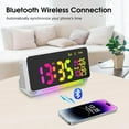 thumbnail image 2 of 120db Super Loud Alarm Clock for Heavy Sleepers, Bluetooth Connection, 15 Wake Up Sounds, 7 Color Night Light, Dynamic RGB Changing, 0-100% Dimmer, Snooze, Digital Bedroom, 2 of 4