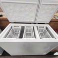 thumbnail image 5 of Chest Freezer Basket Deep Freezer Organizer Bin PP Heavy Load with Handle for Kitchen Storage (Large 62x43x8cm/24.4x16.9x3.1in), 5 of 5