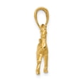 thumbnail image 2 of 14k Yellow Gold Solid Polished 3-D Horse Charm Pendant, 2 of 5
