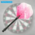 thumbnail image 4 of Unique Bargains Standard Dart Flights, 15 Pack Flights Geometric Pattern, Pink, White, 4 of 5