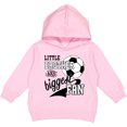 thumbnail image 2 of Inktastic Little Brother and Biggest Fan Soccer Player Toddler Hoodie, 2 of 4