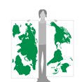 thumbnail image 3 of World Map Wall Art Earth Atlas Decal Sticker, 3 of 4