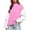 *Pink, variant on VBVC Women's Oversized Color Block Sweatshirt, Quarter Zip Mock Neck Pullover For Women, Ladies' Fall Winter Long Sleeve Top with Pockets, Green , S-2XL