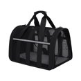 thumbnail image 1 of Pet Cat Carrier Bolso al aire libre Bolsa plegable para mascotas Bolsa de viaje para mascotas (Negro S), 1 of 3