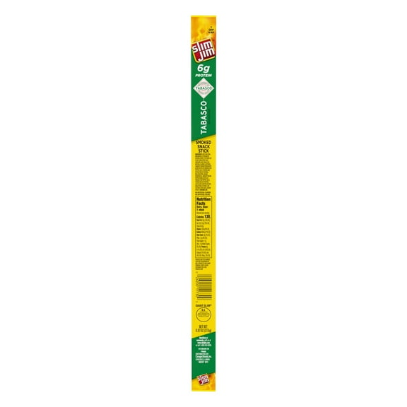 Slim Jim Giant Sized Tabasco Meat Snack Stick - 0.970 oz - Pack of 2