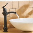 thumbnail image 4 of Waterfall Bathroom Sink Faucet Single Handle One Hole Tall Body Silver, 4 of 5